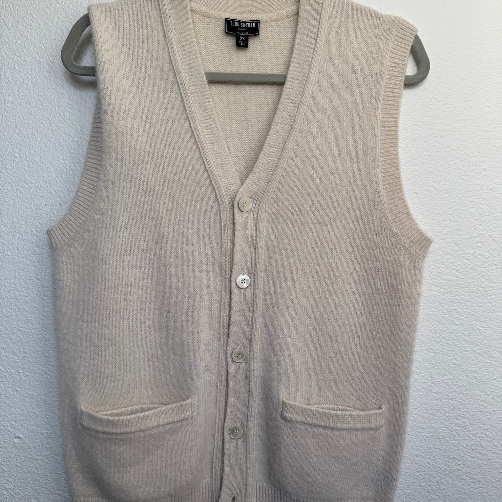 Todd Snyder- Italian Wool Cream Vest